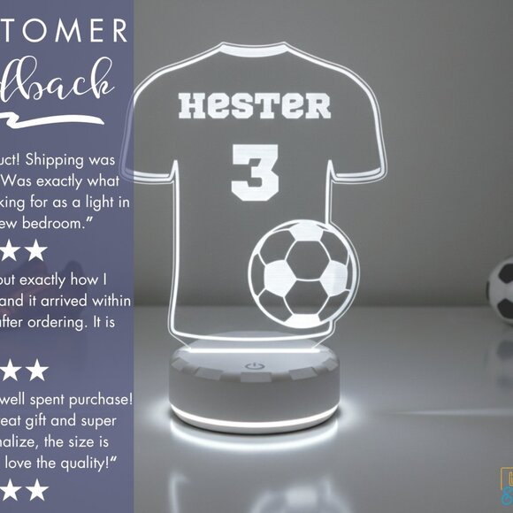 Personalized Soccer T-Shirt for Fans & Players - Picture 7 of 8